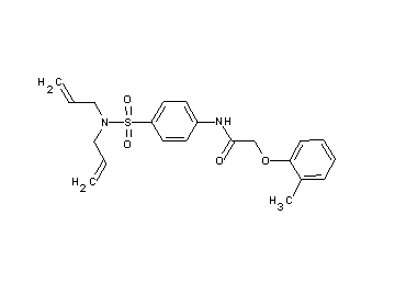 N-{4-[(diallylamino)sulfonyl]phenyl}-2-(2-methylphenoxy)acetamide - Click Image to Close