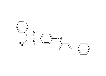 N-(4-{[methyl(phenyl)amino]sulfonyl}phenyl)-3-phenylacrylamide - Click Image to Close