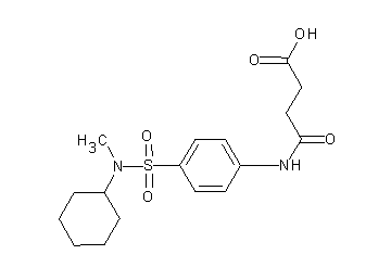 4-[(4-{[cyclohexyl(methyl)amino]sulfonyl}phenyl)amino]-4-oxobutanoic acid - Click Image to Close