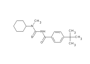 4-tert-butyl-N-{[cyclohexyl(methyl)amino]carbonothioyl}benzamide - Click Image to Close