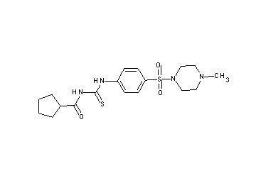 N-[({4-[(4-methyl-1-piperazinyl)sulfonyl]phenyl}amino)carbonothioyl]cyclopentanecarboxamide - Click Image to Close