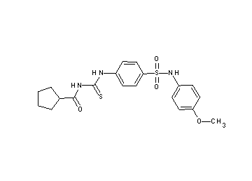 N-{[(4-{[(4-methoxyphenyl)amino]sulfonyl}phenyl)amino]carbonothioyl}cyclopentanecarboxamide - Click Image to Close