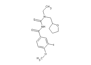 N-{[ethyl(tetrahydro-2-furanylmethyl)amino]carbonothioyl}-3-iodo-4-methoxybenzamide - Click Image to Close