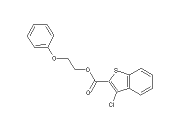 2-phenoxyethyl 3-chloro-1-benzothiophene-2-carboxylate - Click Image to Close