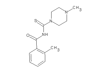 2-methyl-N-[(4-methyl-1-piperazinyl)carbonothioyl]benzamide - Click Image to Close