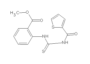methyl 2-({[(2-thienylcarbonyl)amino]carbonothioyl}amino)benzoate - Click Image to Close