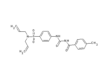 N-[({4-[(diallylamino)sulfonyl]phenyl}amino)carbonothioyl]-4-methylbenzamide - Click Image to Close
