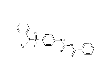 N-{[(4-{[methyl(phenyl)amino]sulfonyl}phenyl)amino]carbonothioyl}benzamide