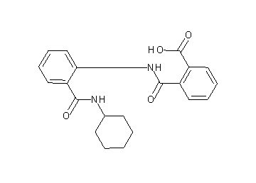 2-[({2-[(cyclohexylamino)carbonyl]phenyl}amino)carbonyl]benzoic acid - Click Image to Close