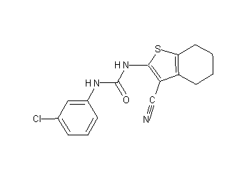 N-(3-chlorophenyl)-N'-(3-cyano-4,5,6,7-tetrahydro-1-benzothien-2-yl)urea - Click Image to Close