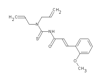 N-[(diallylamino)carbonothioyl]-3-(2-methoxyphenyl)acrylamide - Click Image to Close