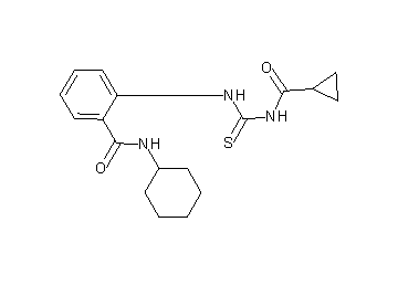 N-cyclohexyl-2-({[(cyclopropylcarbonyl)amino]carbonothioyl}amino)benzamide - Click Image to Close