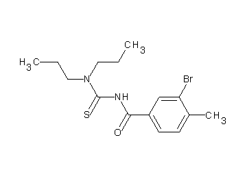 3-bromo-N-[(dipropylamino)carbonothioyl]-4-methylbenzamide - Click Image to Close
