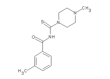 3-methyl-N-[(4-methyl-1-piperazinyl)carbonothioyl]benzamide - Click Image to Close