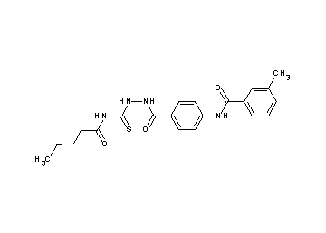 3-methyl-N-[4-({2-[(pentanoylamino)carbonothioyl]hydrazino}carbonyl)phenyl]benzamide - Click Image to Close