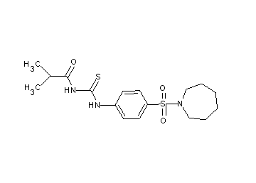 N-({[4-(1-azepanylsulfonyl)phenyl]amino}carbonothioyl)-2-methylpropanamide - Click Image to Close