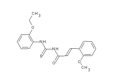 N-{[(2-ethoxyphenyl)amino]carbonothioyl}-3-(2-methoxyphenyl)acrylamide - Click Image to Close