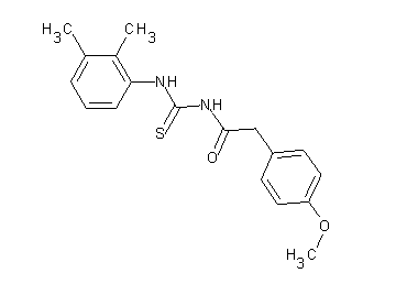 N-{[(2,3-dimethylphenyl)amino]carbonothioyl}-2-(4-methoxyphenyl)acetamide - Click Image to Close