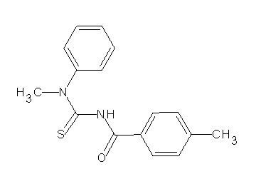 4-methyl-N-{[methyl(phenyl)amino]carbonothioyl}benzamide - Click Image to Close