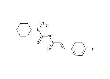 N-{[cyclohexyl(methyl)amino]carbonothioyl}-3-(4-fluorophenyl)acrylamide - Click Image to Close
