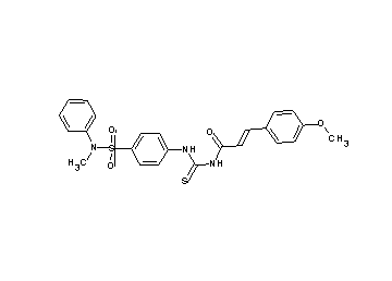 3-(4-methoxyphenyl)-N-{[(4-{[methyl(phenyl)amino]sulfonyl}phenyl)amino]carbonothioyl}acrylamide - Click Image to Close