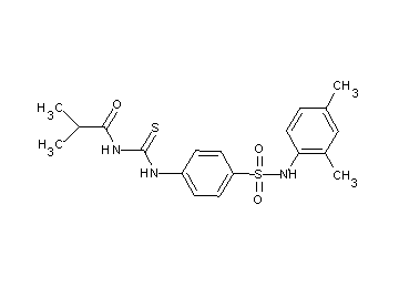 N-{[(4-{[(2,4-dimethylphenyl)amino]sulfonyl}phenyl)amino]carbonothioyl}-2-methylpropanamide - Click Image to Close