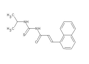 N-[(isopropylamino)carbonothioyl]-3-(1-naphthyl)acrylamide - Click Image to Close