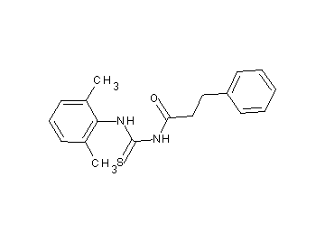 N-{[(2,6-dimethylphenyl)amino]carbonothioyl}-3-phenylpropanamide - Click Image to Close
