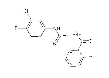 N-{[(3-chloro-4-fluorophenyl)amino]carbonothioyl}-2-iodobenzamide - Click Image to Close