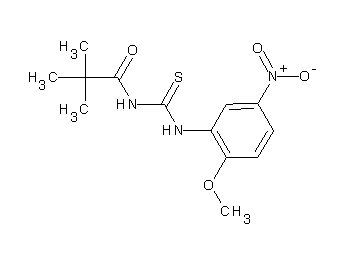 N-{[(2-methoxy-5-nitrophenyl)amino]carbonothioyl}-2,2-dimethylpropanamide - Click Image to Close