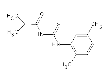 N-{[(2,5-dimethylphenyl)amino]carbonothioyl}-2-methylpropanamide - Click Image to Close