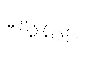 N-[4-(aminosulfonyl)phenyl]-2-(4-methylphenoxy)propanamide - Click Image to Close