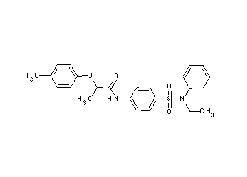 N-(4-{[ethyl(phenyl)amino]sulfonyl}phenyl)-2-(4-methylphenoxy)propanamide - Click Image to Close
