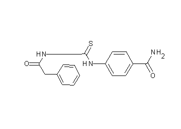 4-({[(phenylacetyl)amino]carbonothioyl}amino)benzamide - Click Image to Close
