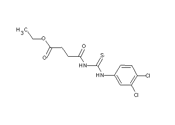 ethyl 4-({[(3,4-dichlorophenyl)amino]carbonothioyl}amino)-4-oxobutanoate - Click Image to Close
