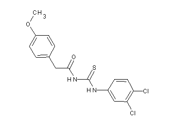 N-{[(3,4-dichlorophenyl)amino]carbonothioyl}-2-(4-methoxyphenyl)acetamide - Click Image to Close