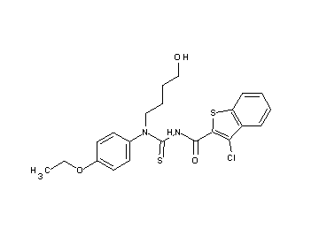 3-chloro-N-{[(4-ethoxyphenyl)(4-hydroxybutyl)amino]carbonothioyl}-1-benzothiophene-2-carboxamide - Click Image to Close