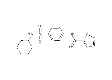 N-{4-[(cyclohexylamino)sulfonyl]phenyl}-2-furamide - Click Image to Close