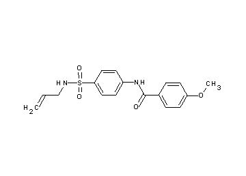 N-{4-[(allylamino)sulfonyl]phenyl}-4-methoxybenzamide - Click Image to Close