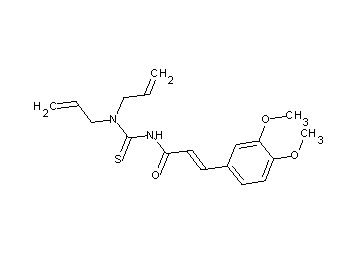 N-[(diallylamino)carbonothioyl]-3-(3,4-dimethoxyphenyl)acrylamide - Click Image to Close