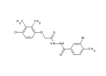 3-bromo-N'-[(4-chloro-2,3-dimethylphenoxy)acetyl]-4-methylbenzohydrazide - Click Image to Close