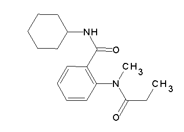 N-cyclohexyl-2-[methyl(propionyl)amino]benzamide - Click Image to Close
