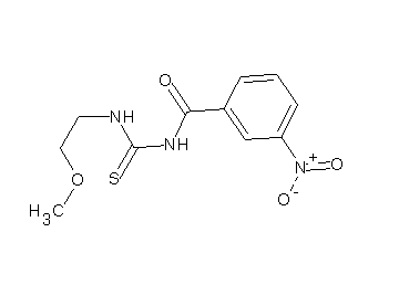 N-{[(2-methoxyethyl)amino]carbonothioyl}-3-nitrobenzamide - Click Image to Close