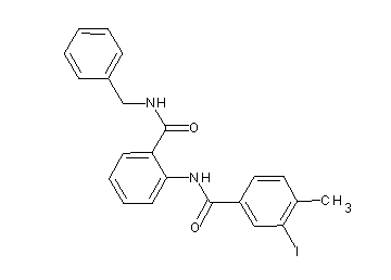 N-{2-[(benzylamino)carbonyl]phenyl}-3-iodo-4-methylbenzamide - Click Image to Close