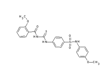 2-methoxy-N-{[(4-{[(4-methoxyphenyl)amino]sulfonyl}phenyl)amino]carbonothioyl}benzamide