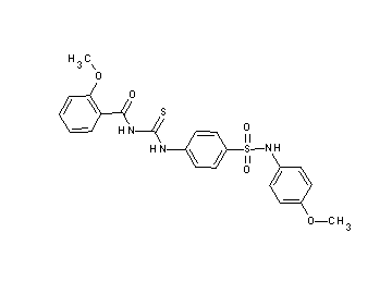 2-methoxy-N-{[(4-{[(4-methoxyphenyl)amino]sulfonyl}phenyl)amino]carbonothioyl}benzamide - Click Image to Close