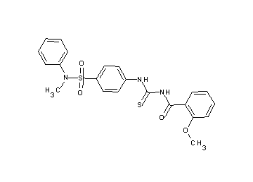 2-methoxy-N-{[(4-{[methyl(phenyl)amino]sulfonyl}phenyl)amino]carbonothioyl}benzamide - Click Image to Close