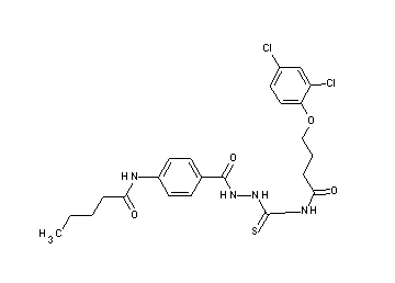 N-(4-{[2-({[4-(2,4-dichlorophenoxy)butanoyl]amino}carbonothioyl)hydrazino]carbonyl}phenyl)pentanamide - Click Image to Close