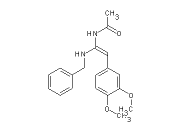 N-[1-(benzylamino)-2-(3,4-dimethoxyphenyl)vinyl]acetamide - Click Image to Close