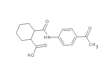 2-{[(4-acetylphenyl)amino]carbonyl}cyclohexanecarboxylic acid - Click Image to Close
